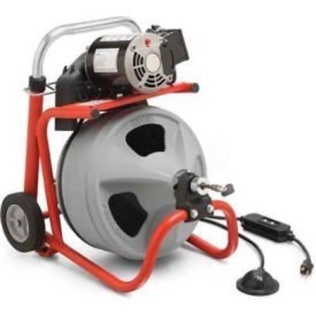 RIDGID RIDGID® K-400 Drum Machine W/Bulb Auger & Gloves, 115V, 60HZ, 1/3HP, 75"L x 1/2"W Cable 27013